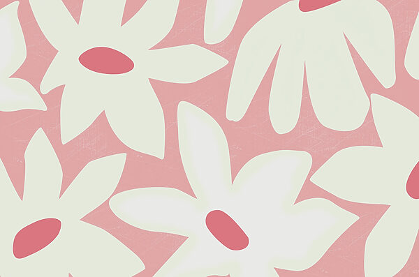 Pink and white flower pattern Pink and white flower pattern