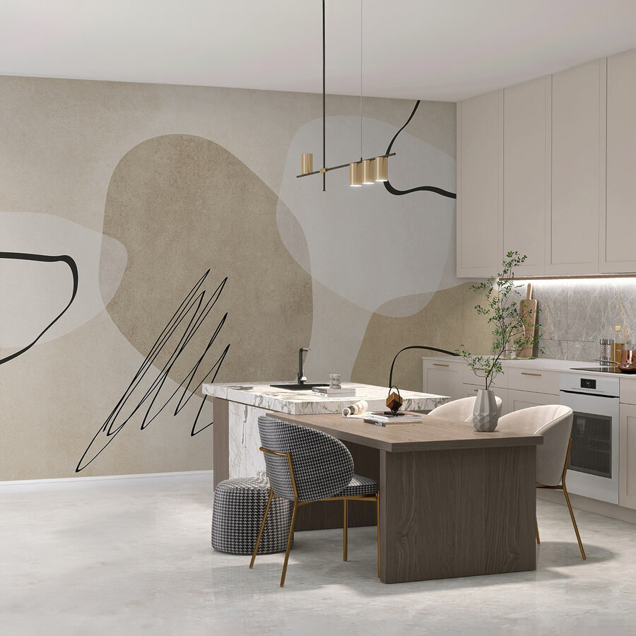 Abstract shapes in neutral tones