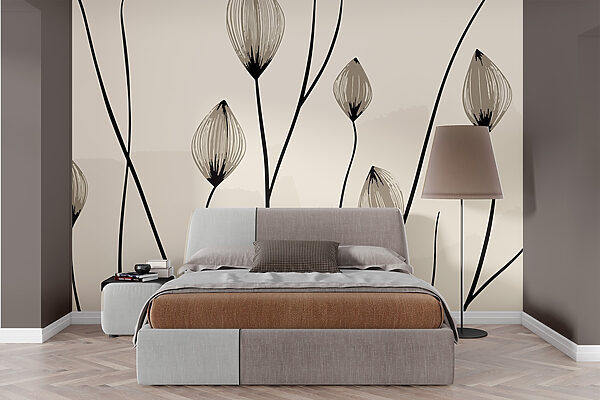 – Elegant lines of delicate blooms – Elegant lines of delicate blooms