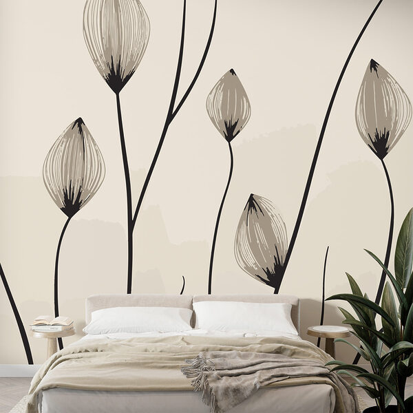 – Elegant lines of delicate blooms – Elegant lines of delicate blooms