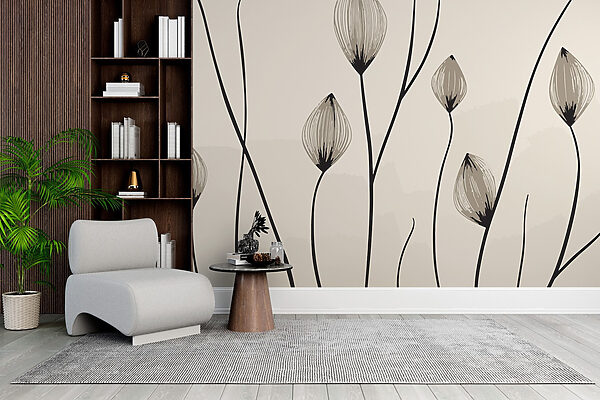 – Elegant lines of delicate blooms – Elegant lines of delicate blooms