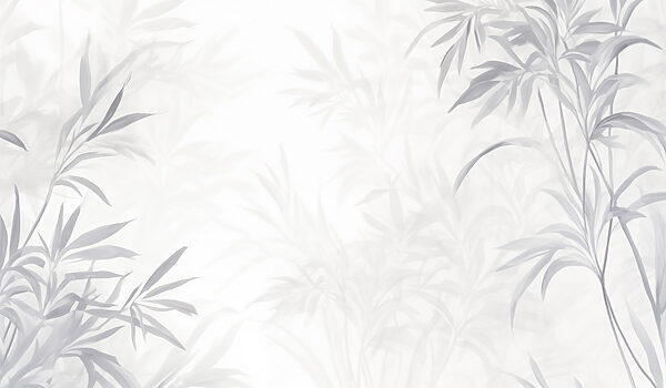 White background with leaves White background with leaves