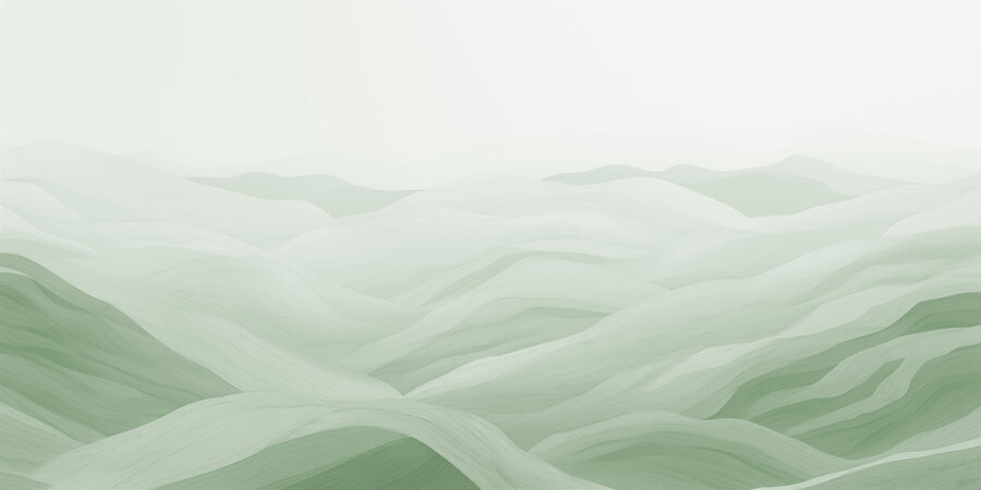 Green and white landscape