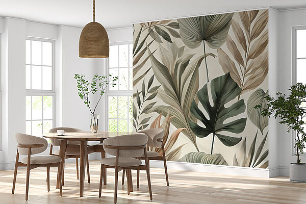 Wallpaper with leaves Wallpaper with leaves