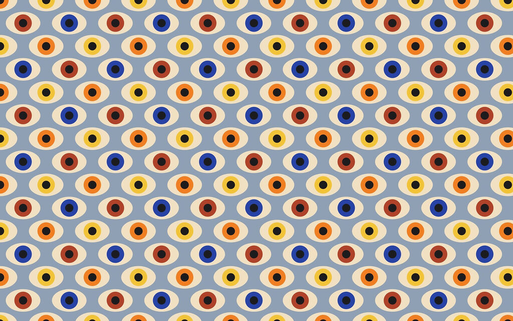 Pattern of colorful eyes Pattern of colorful eyes