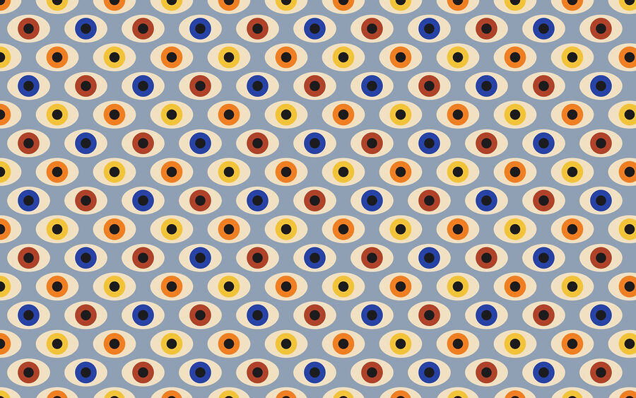 Pattern of colorful eyes Pattern of colorful eyes