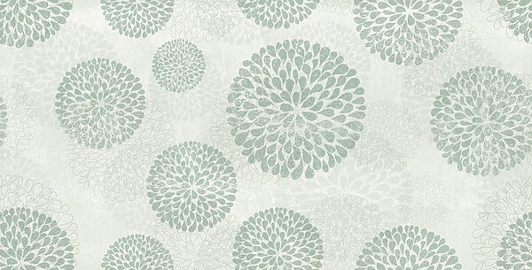 Wallpaper with circles and flowers Wallpaper with circles and flowers