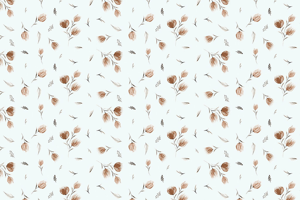 Pattern of flowers and leaves Pattern of flowers and leaves