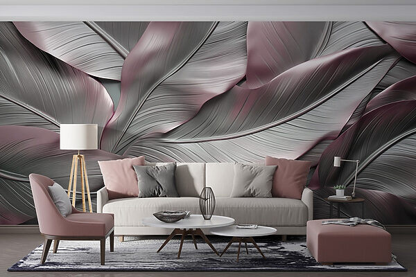 Elegant leaves in soft hues. Elegant leaves in soft hues.