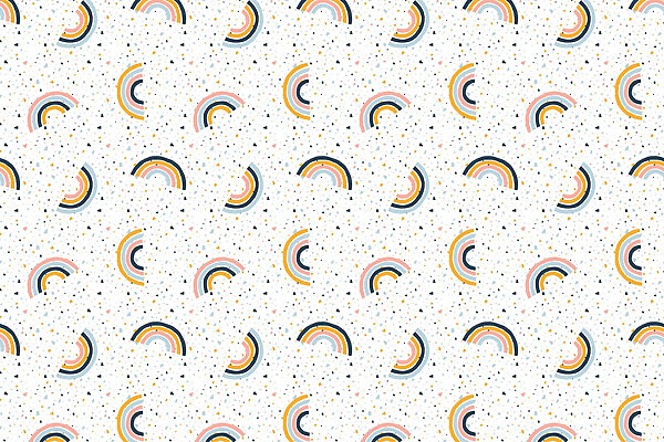Pattern of colorful rainbows Pattern of colorful rainbows
