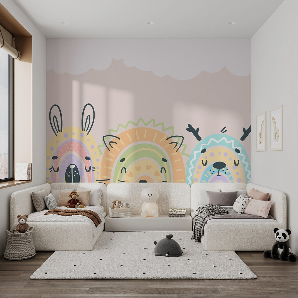 Group of animals with rainbows w02089pir9ms 1024x1024 - Group of animals with rainbows