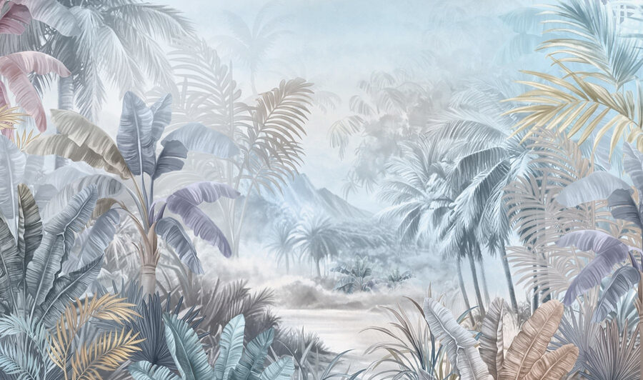 Painting of a jungle Painting of a jungle