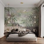 Wall mural Painting of a forest