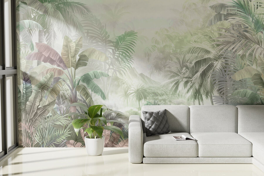 Painting of a forest