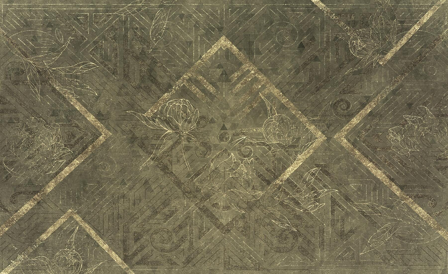Intricate patterns intertwine with nature
