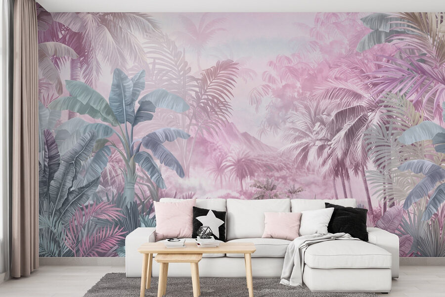 Painting of a tropical forest Painting of a tropical forest