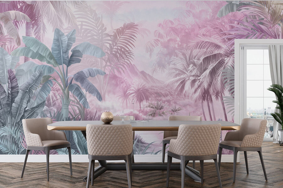 Painting of a tropical forest Painting of a tropical forest