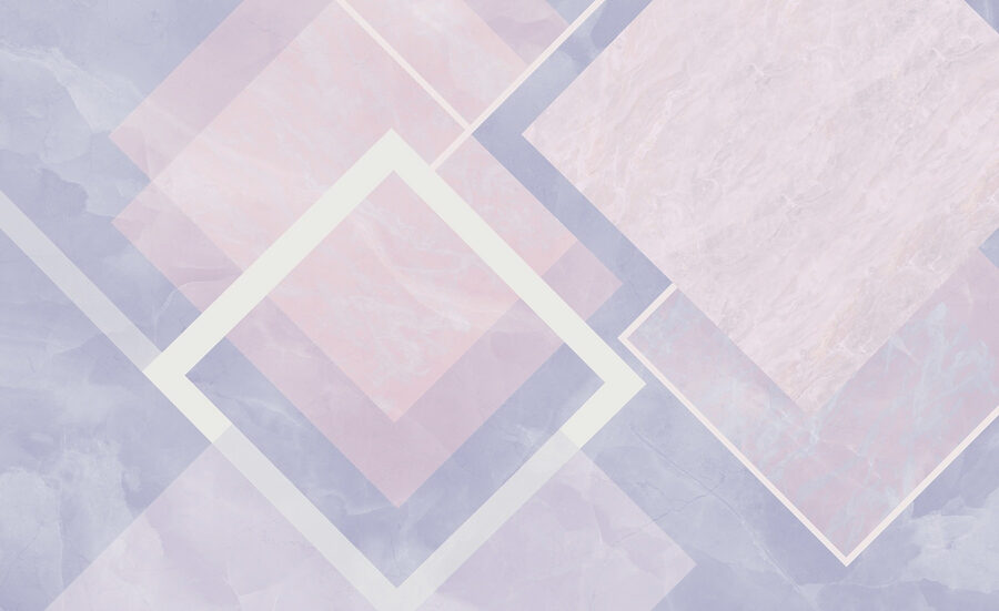 Abstract pastel geometric design composition