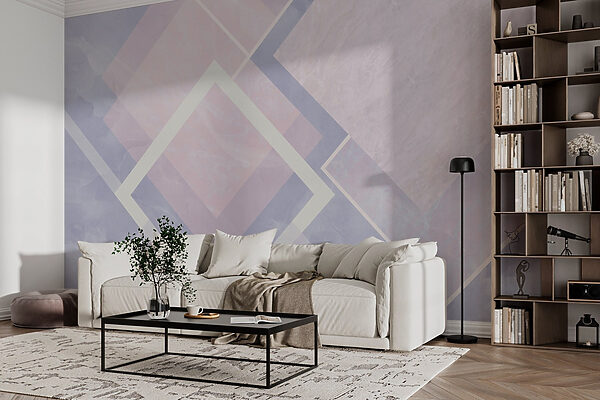 Abstract pastel geometric design composition Abstract pastel geometric design composition