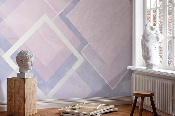 Abstract pastel geometric design composition Abstract pastel geometric design composition