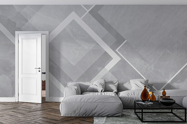 Grey and white background with white squares Grey and white background with white squares