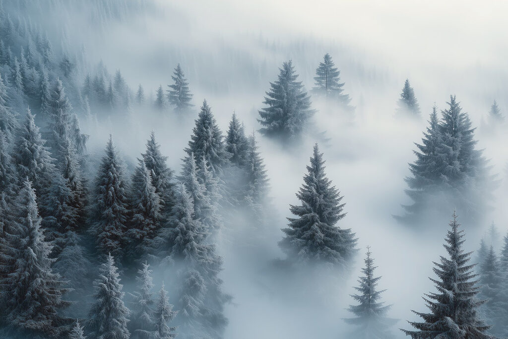 Group of trees covered in snow Group of trees covered in snow