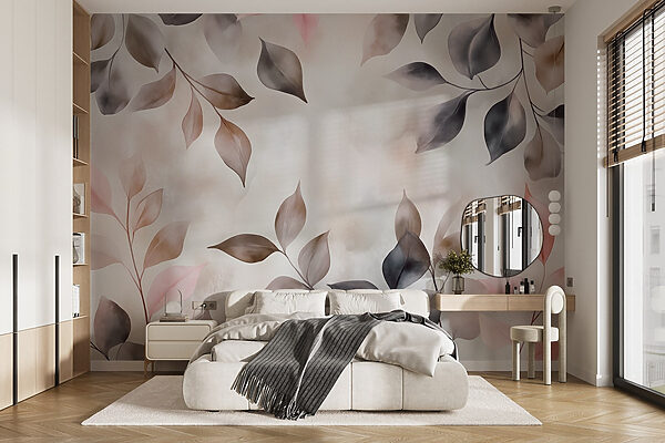 Soft hues dance among gentle leaves Soft hues dance among gentle leaves