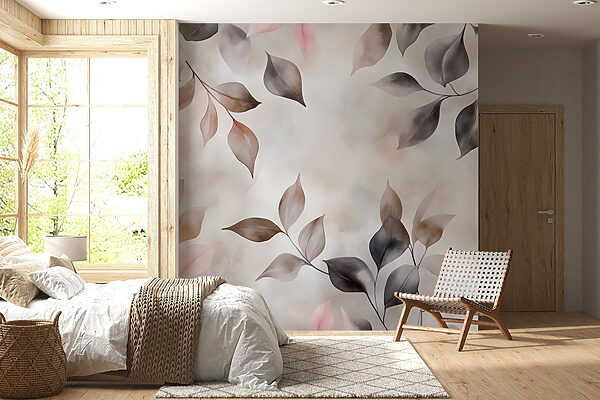 Soft hues dance among gentle leaves Soft hues dance among gentle leaves
