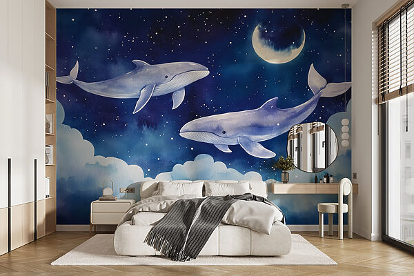 Two whales in the sky Two whales in the sky