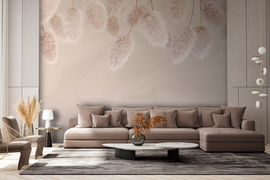 Group of fluffy flowers Group of fluffy flowers