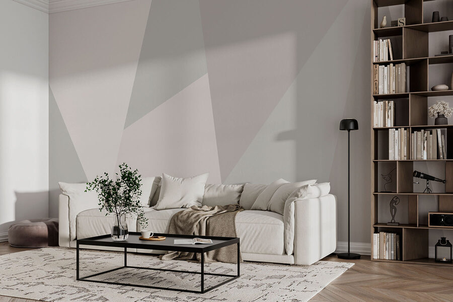 Grey and white triangle pattern Grey and white triangle pattern