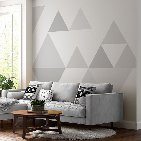 Group of triangles in a row Group of triangles in a row
