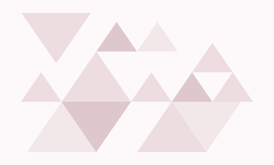 Group of triangles in a row