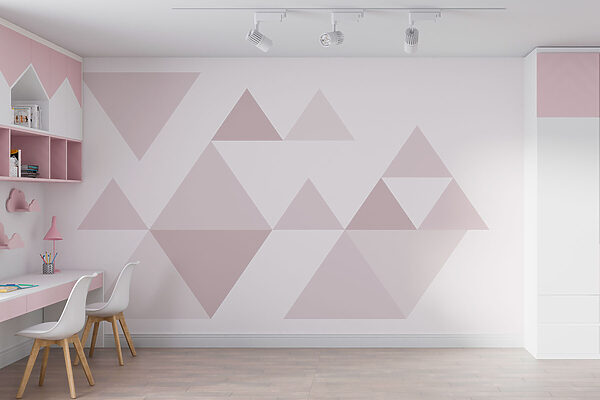 Group of triangles in a row Group of triangles in a row