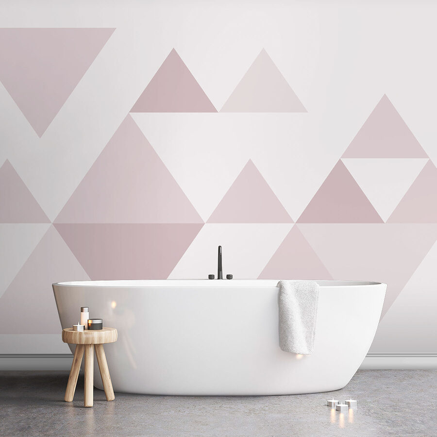 Group of triangles in a row