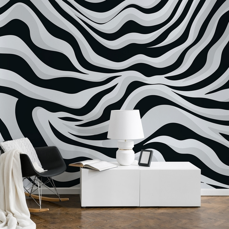 Black and white striped pattern