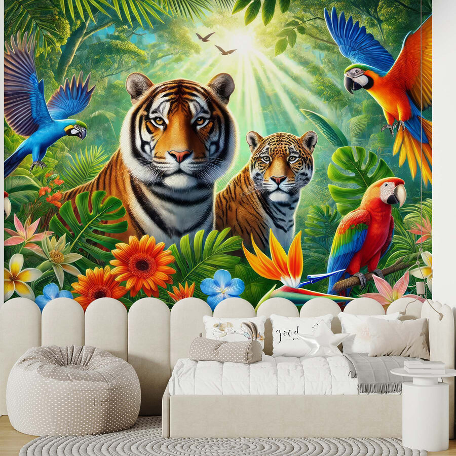 Wall murals Group of animals in the jungle - Image 7