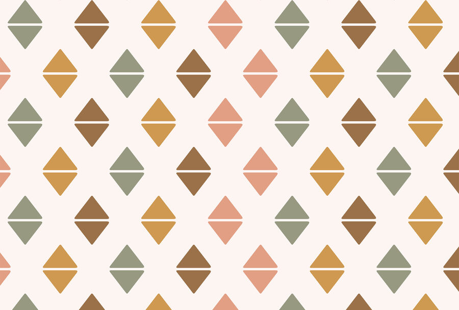 Wall murals Pattern of colorful diamonds - Image 3