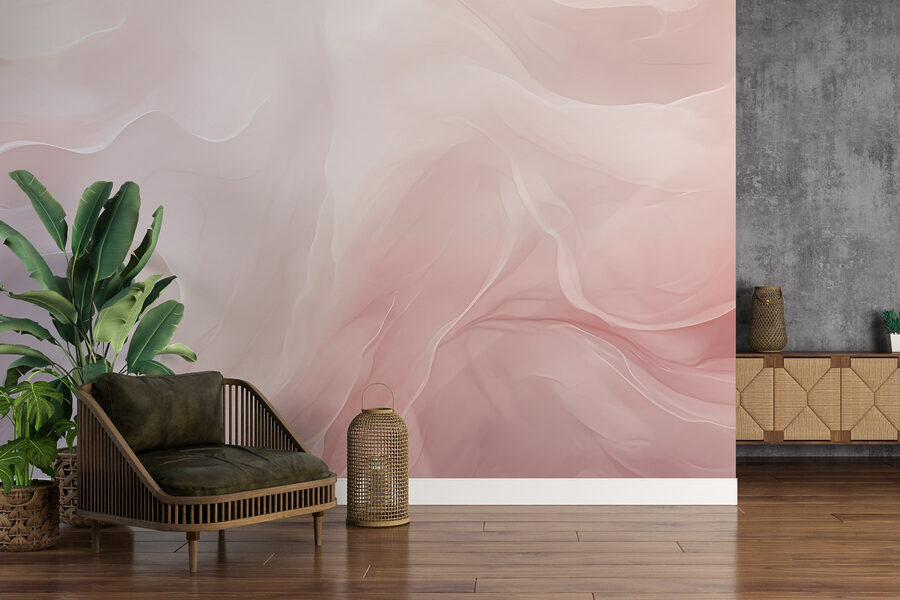 Soft curves in gentle hues.