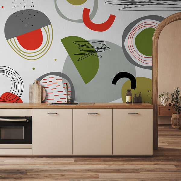 Colorful pattern with different shapes Colorful pattern with different shapes
