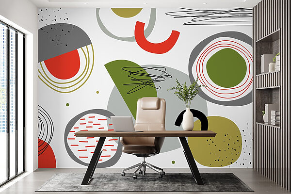 Colorful pattern with different shapes Colorful pattern with different shapes