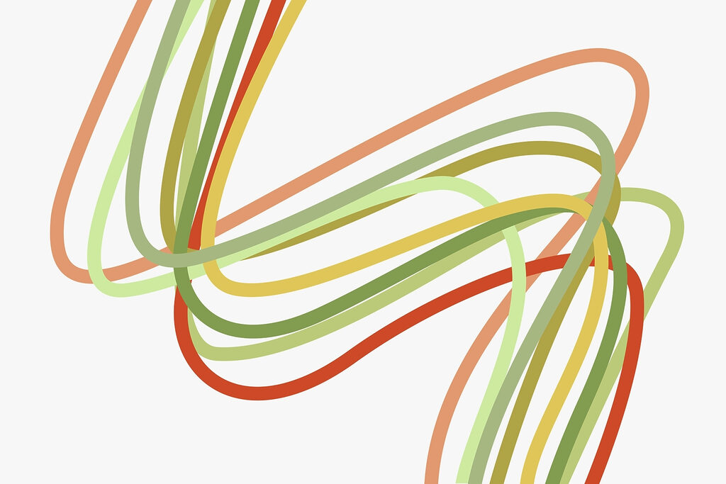 Colorful lines on a white background Colorful lines on a white background