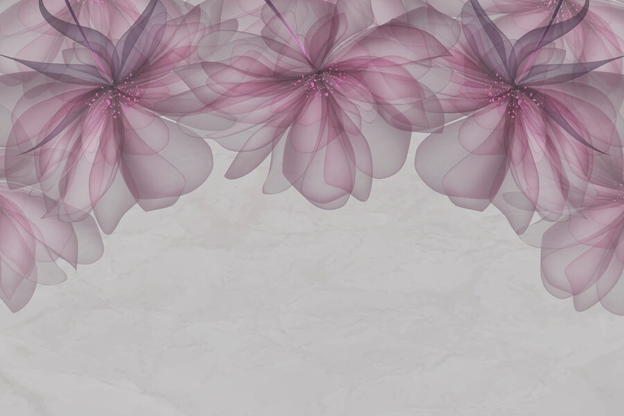 Group of purple and pink flowers