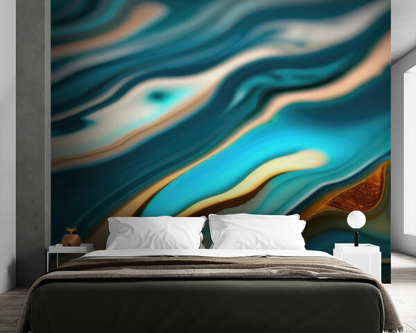 Fluid patterns in vibrant hues Fluid patterns in vibrant hues