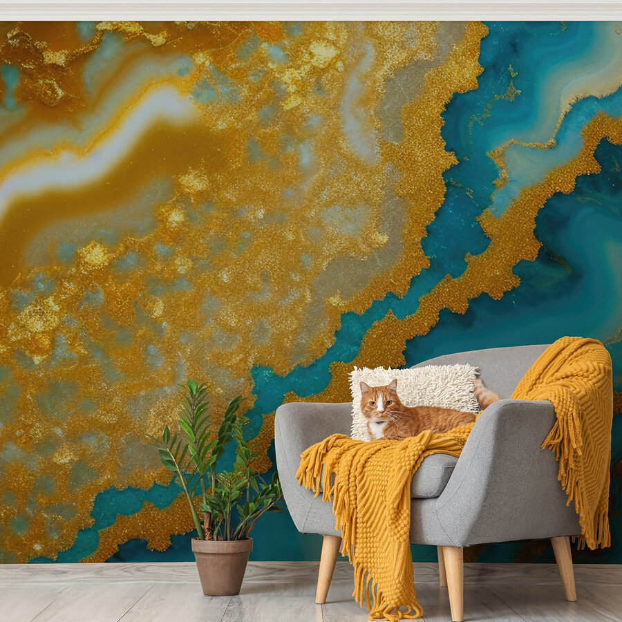 Wall murals Flowing patterns in vibrant colors - Image 3