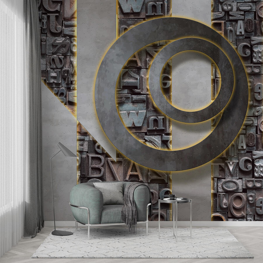 Group of letters on a wall