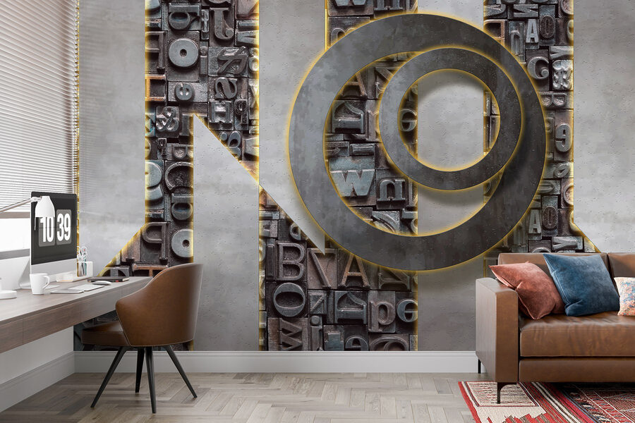 Group of letters on a wall
