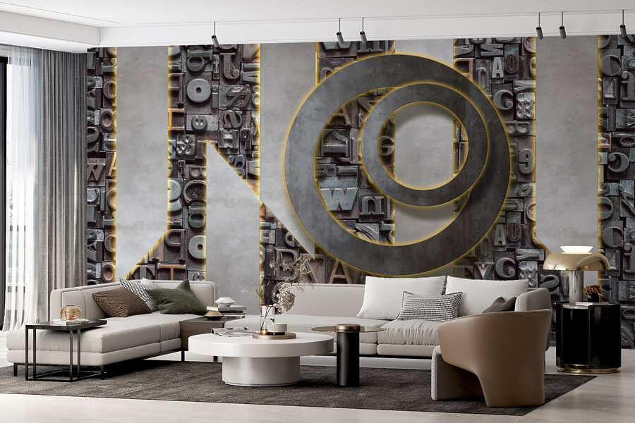 Group of letters on a wall