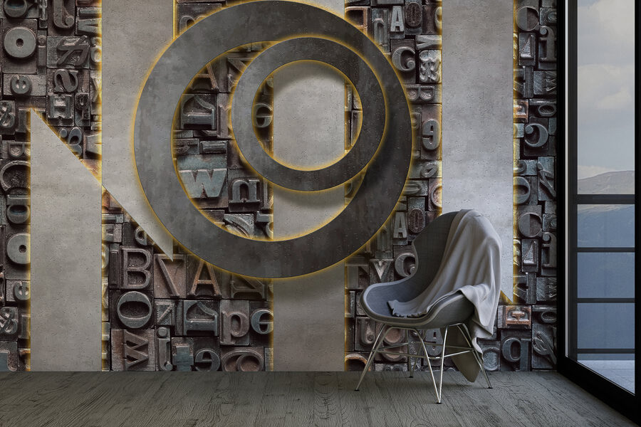 Group of letters on a wall
