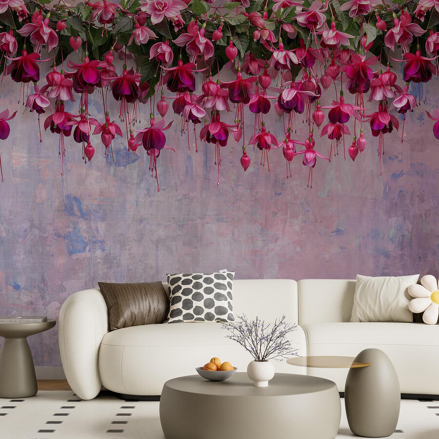 Wall murals Group of pink flowers - Image 5
